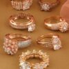 Women Rings gold platted