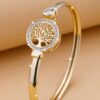 Elegant Tree of Life Gold-Plated Bracelet