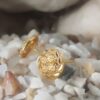 Elegant Gold-Plated Floral Stud Earrings – Lightweight & Hypoallergenic