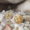 Elegant Gold-Plated Floral Stud Earrings – Lightweight & Hypoallergenic