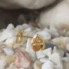 Gold-Plated Floral Stud Earrings – Classic Design for Everyday Elegance