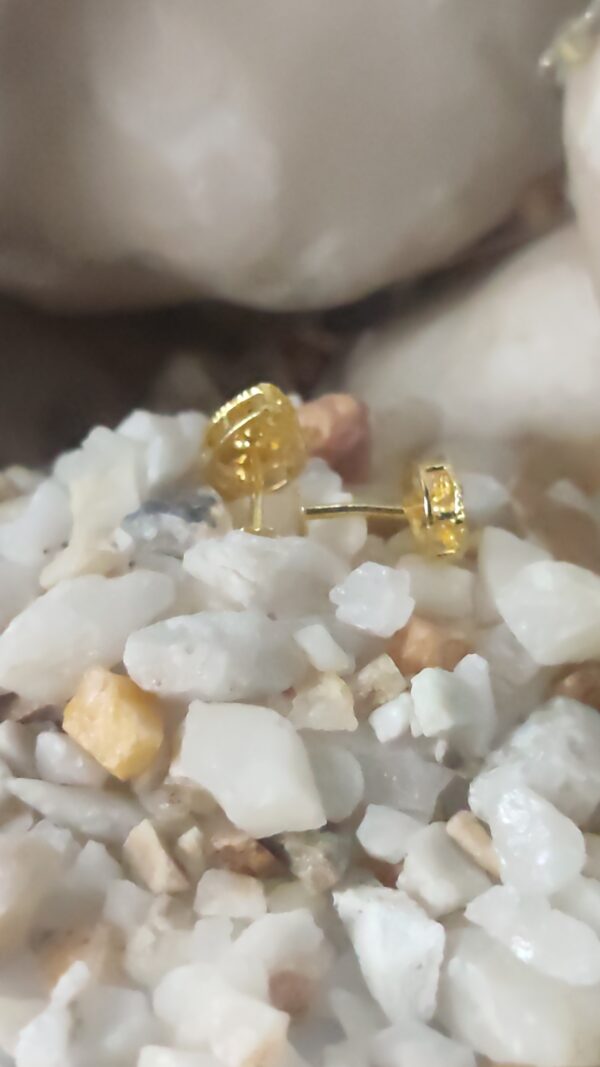 Delicate Gold-Plated Blossom Stud Earrings – Handcrafted Floral Beauty