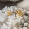 Gold-Plated Floral Stud Earrings – Elegant Flower Design for Everyday Glam