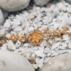 Gold-Plated Chain Bracelet with Delicate Floral Charm – Elegant Ethnic Design