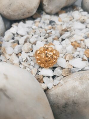 Vintage Floral Gold-Plated Ring for Women – Bold Traditional Statement Jewelry